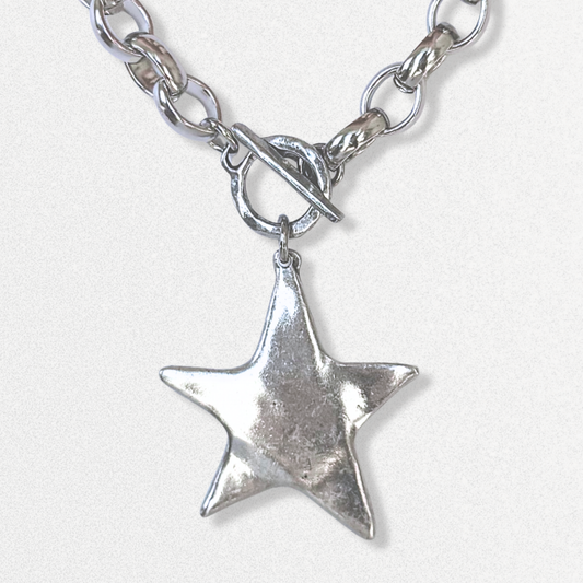 Silver Star Necklace