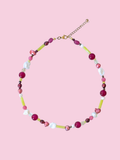 banana + plum necklace