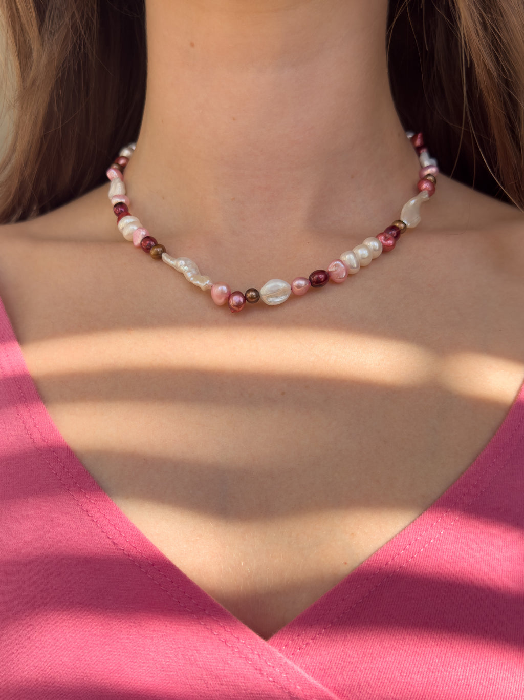 "pink is a neutral" necklace