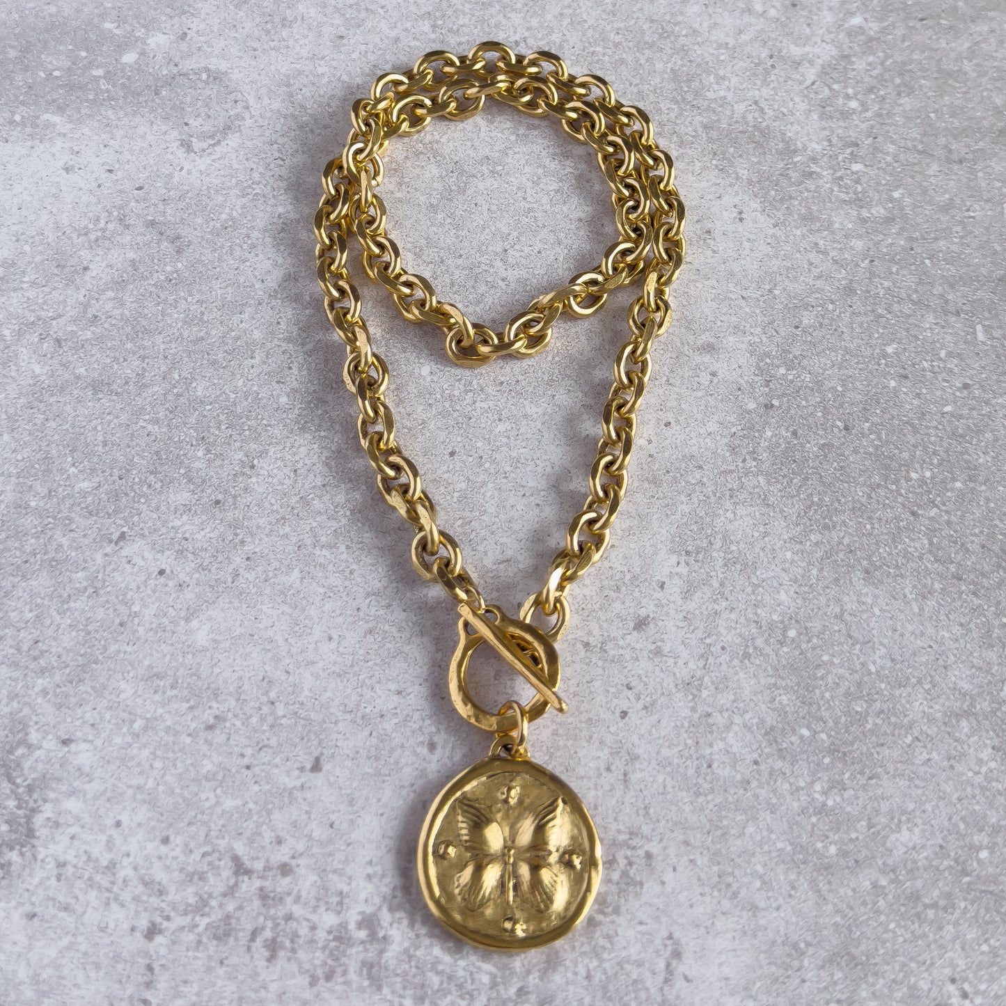 Antique Butterfly Necklace