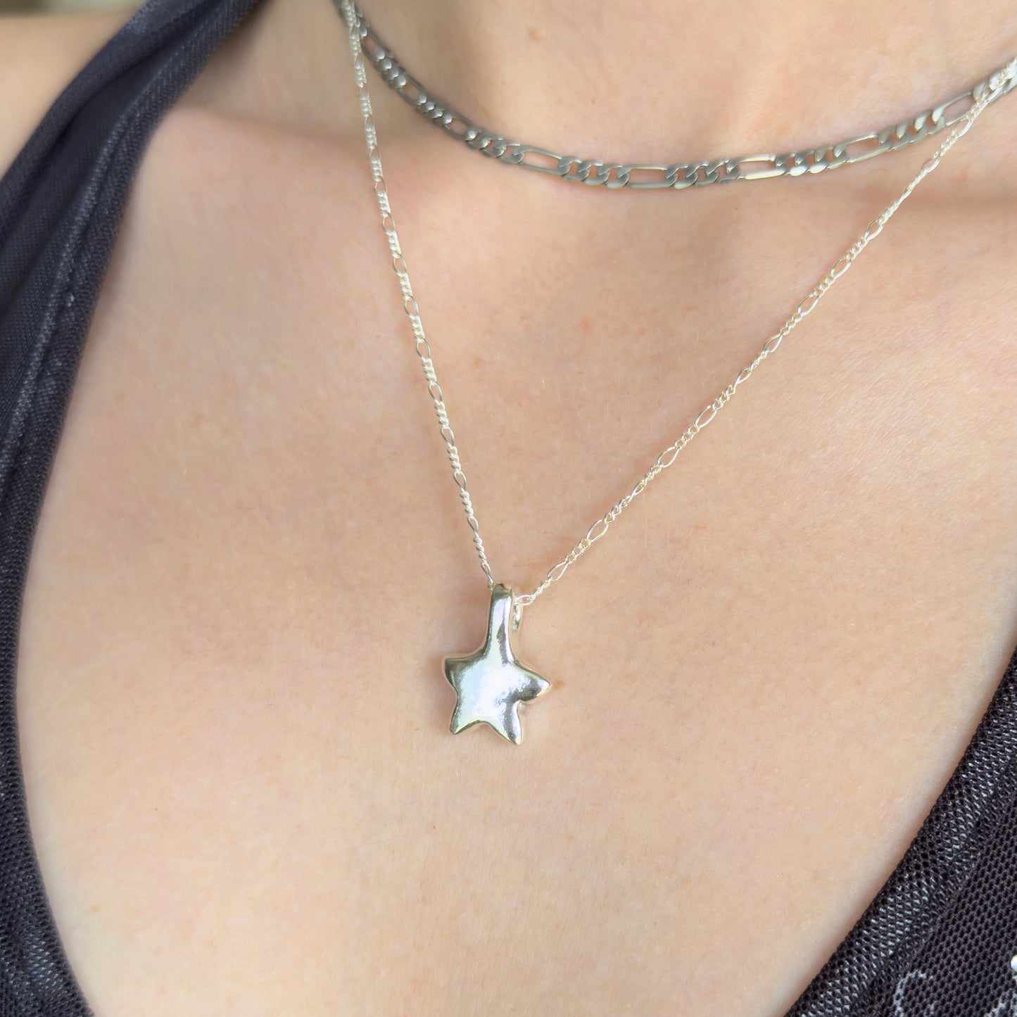 chunky star necklace