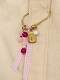 pink bag charm