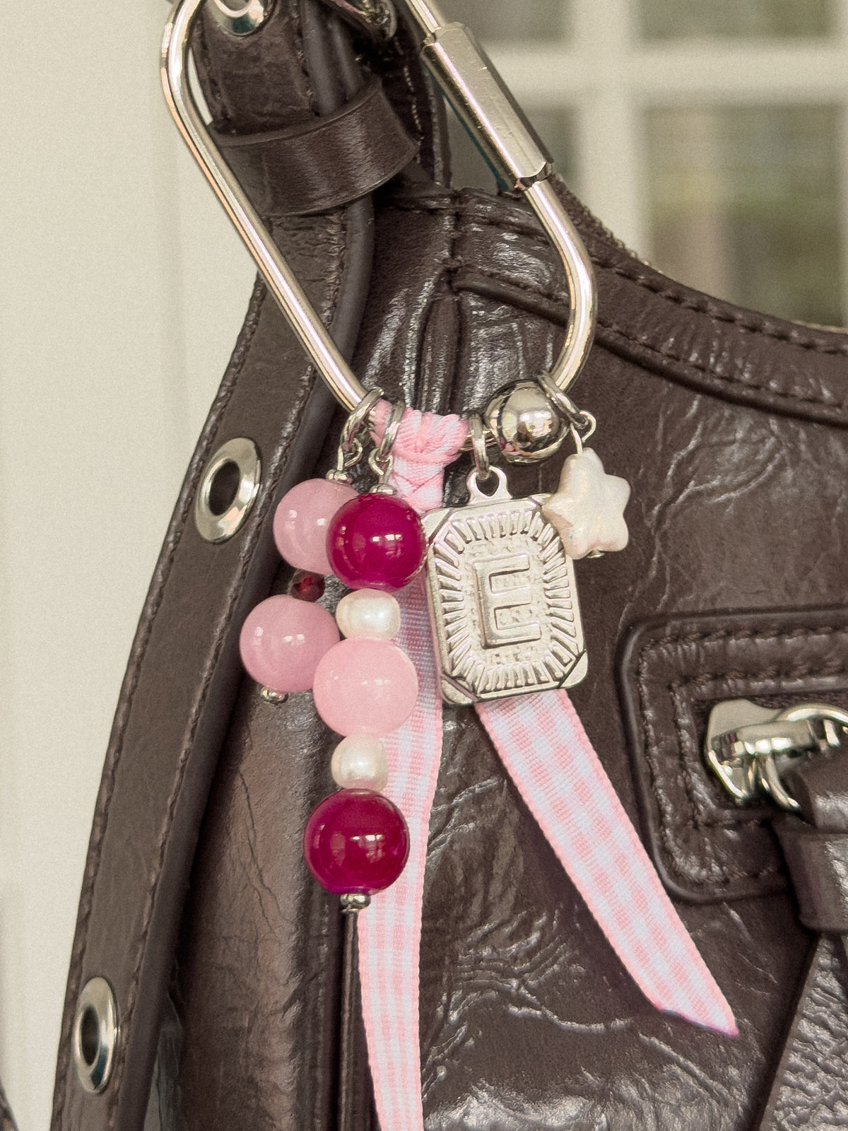pink bag charm