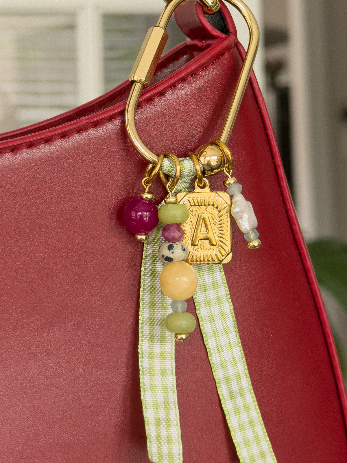 multicolor bag charm