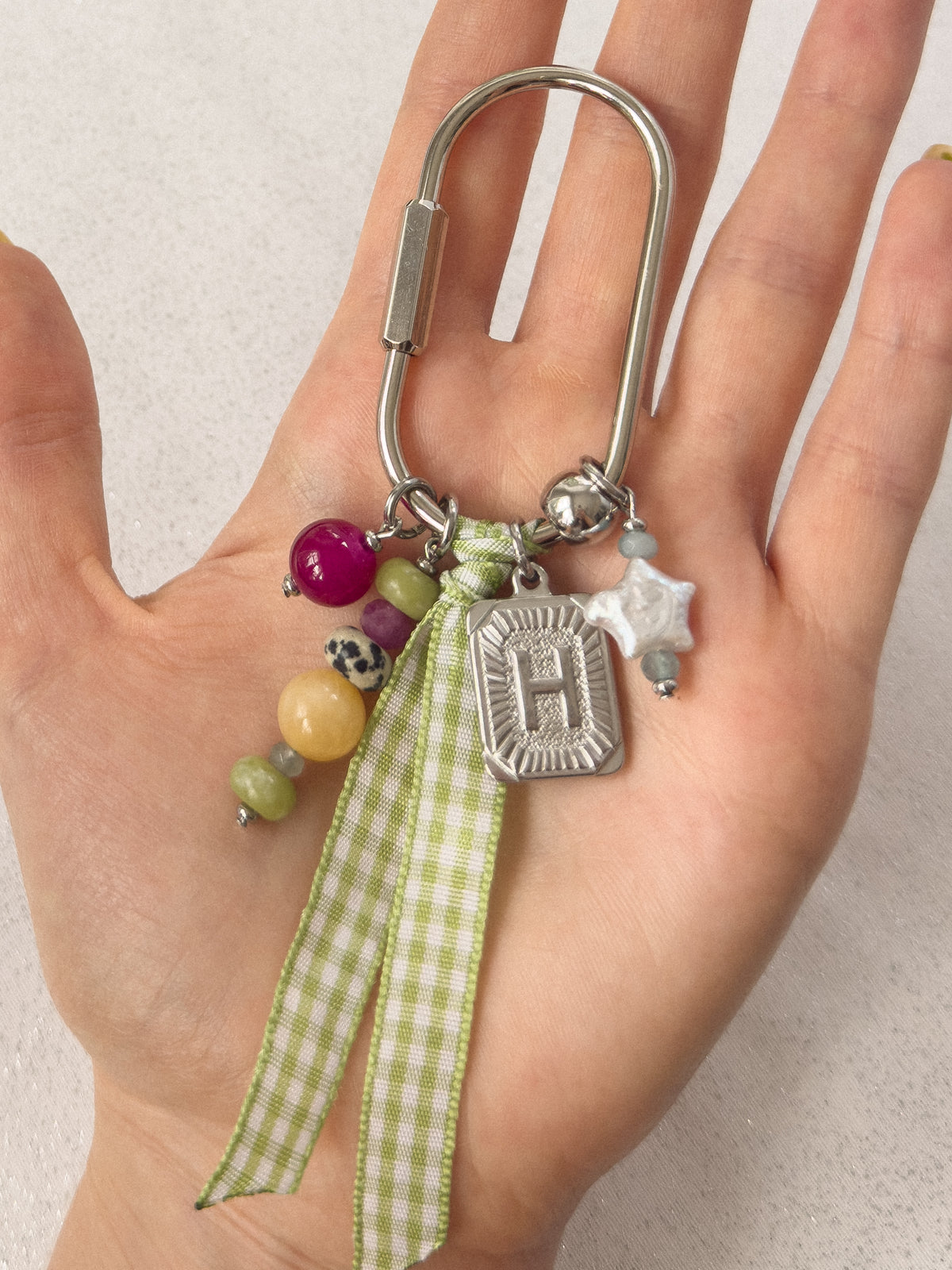 multicolor bag charm