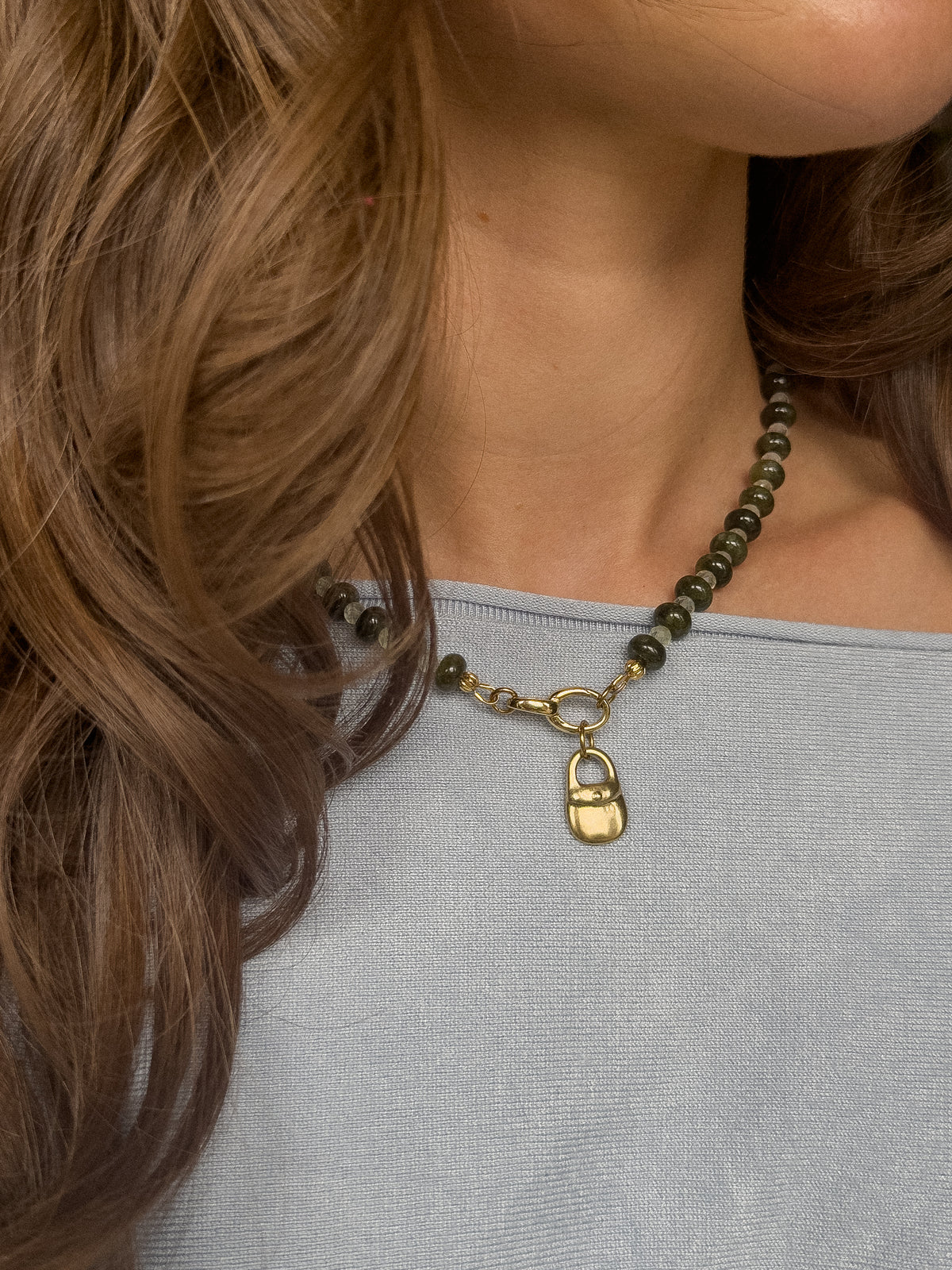 forest beaded necklace
