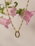 gold carabiner necklace